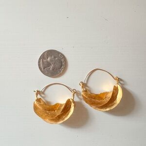 Vintage Gold Twist Earrings
